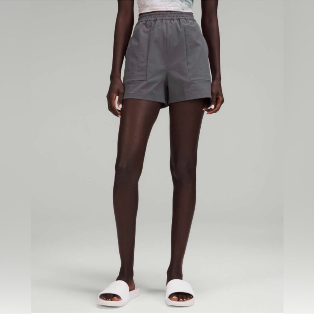 Lululemon Athletica High Waist Gray Shorts
